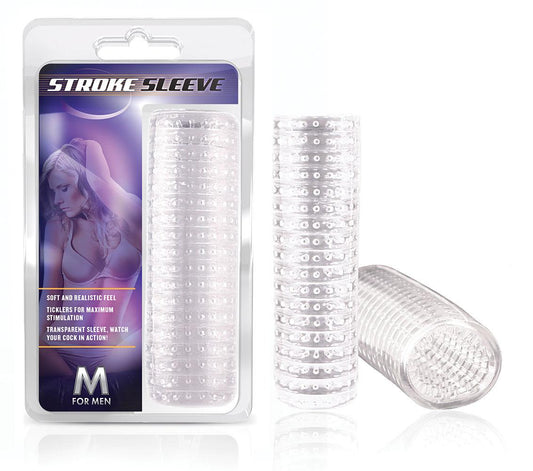 M for Men Stroke Sleeve - Clear - Love It Wet