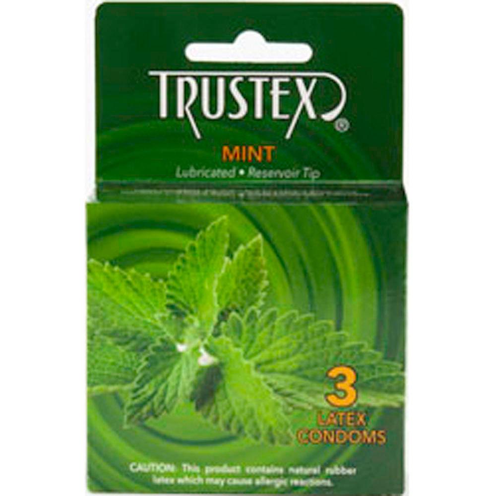 Trustex Flavored Lubricated Condoms - 3 Pack - Chocolate - Love It Wet