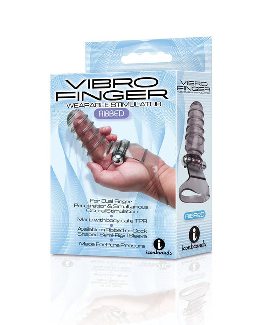 Vibro Finger Wearable Stimulator - Grey - Love It Wet