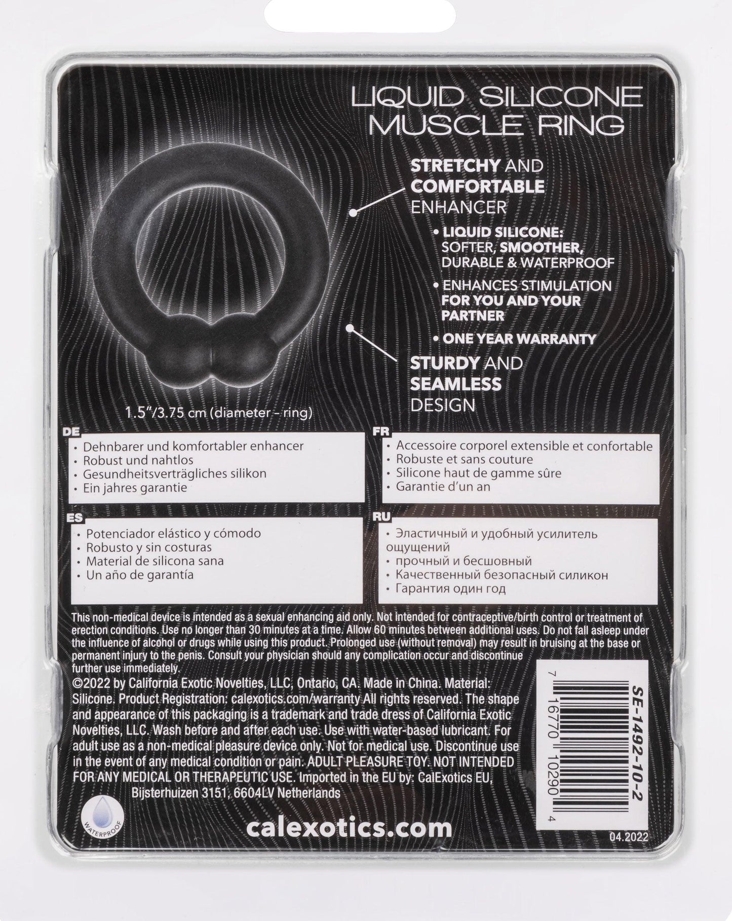 Alpha Liquid Silicone Muscle Ring - Black - Love It Wet