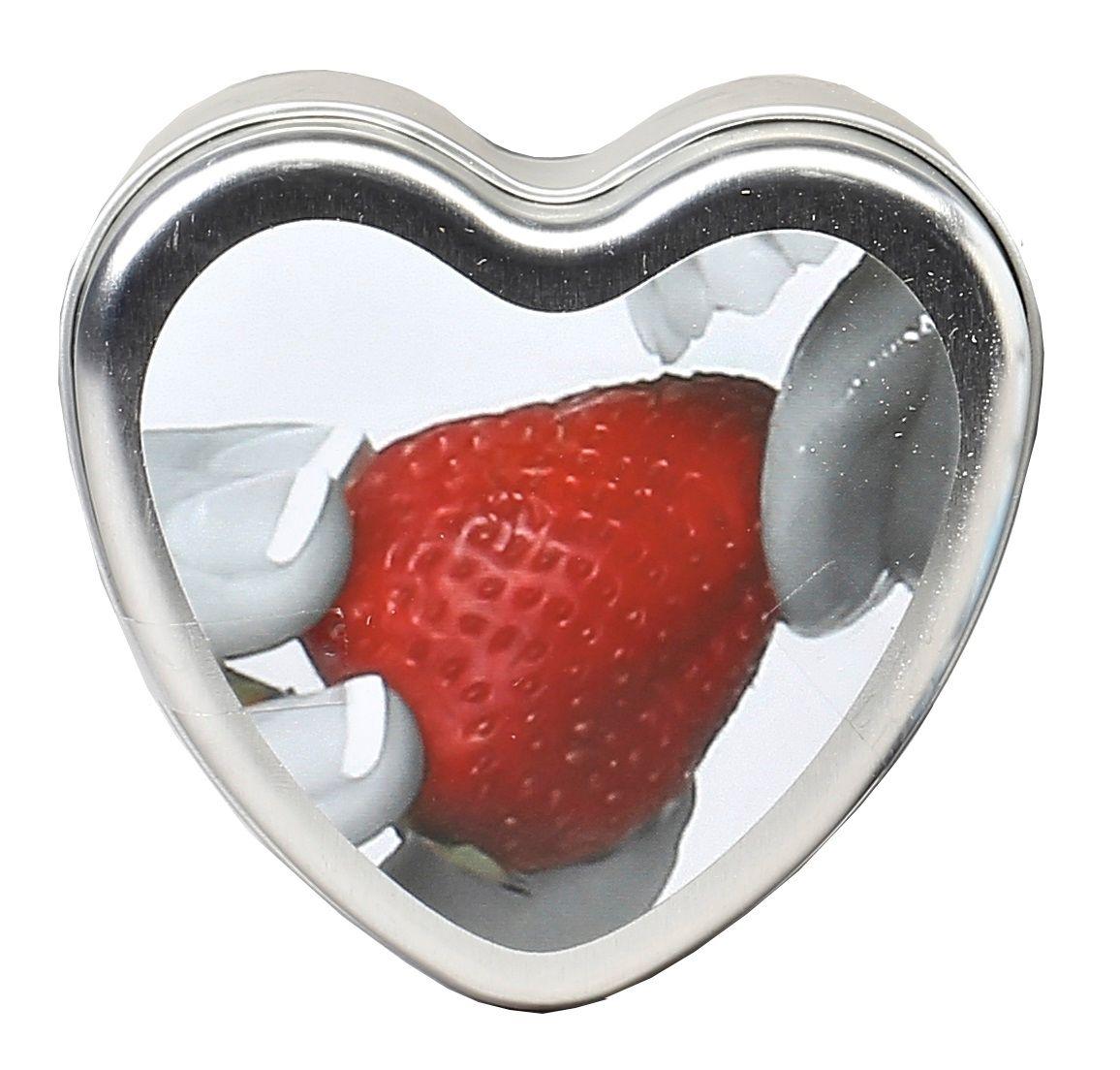 Edible Heart Candle - Cherry - 4 Oz. - Love It Wet