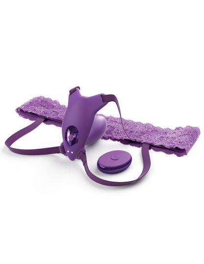 Fantasy for Her Ultimate G-Spot Butterfly Strap-on - Purple - Love It Wet