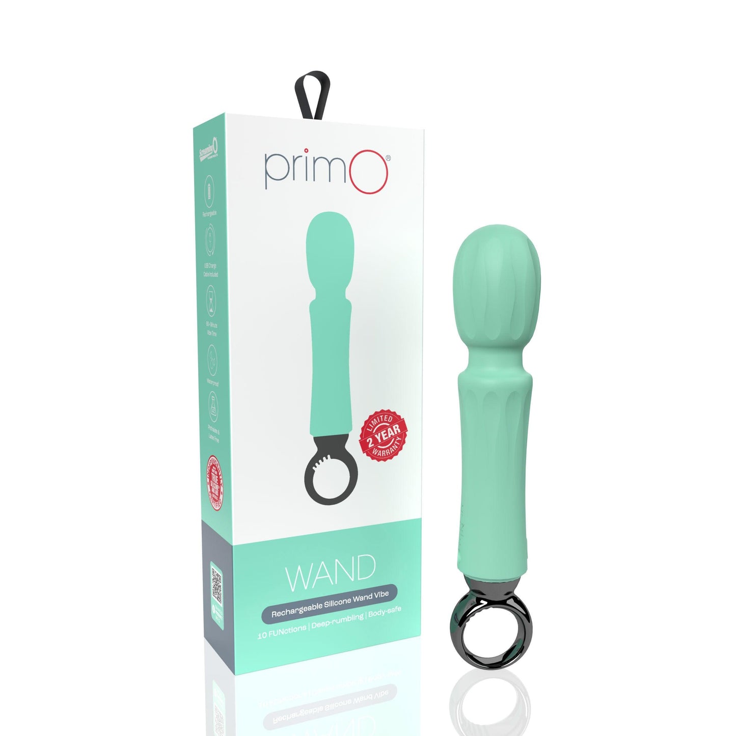 Primo Wand Rechargeable Vibe - Kiwi - Love It Wet