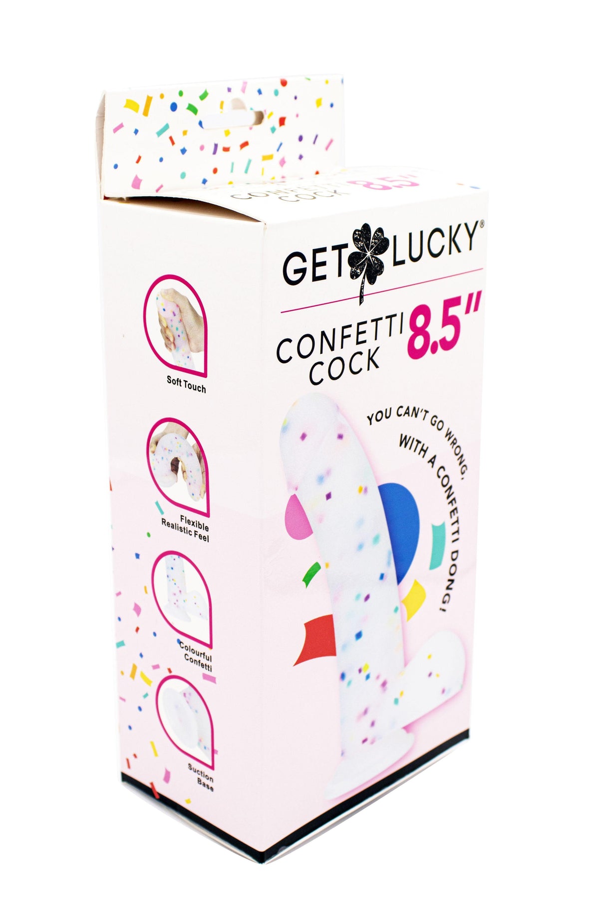 Get Lucky Confetti Cock - 8.5 Inch - Love It Wet