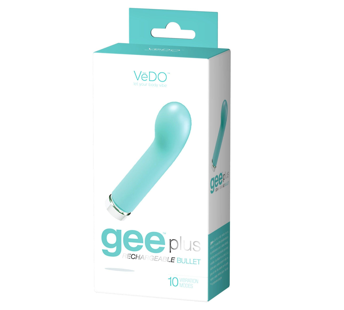 Gee Plus Rechargeable Mini Vibe - Tease Me Turquoise - Love It Wet