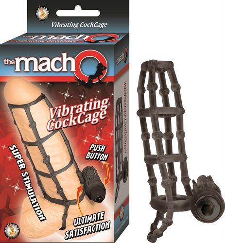 The Macho Vibrating Cockcage - Black - Love It Wet