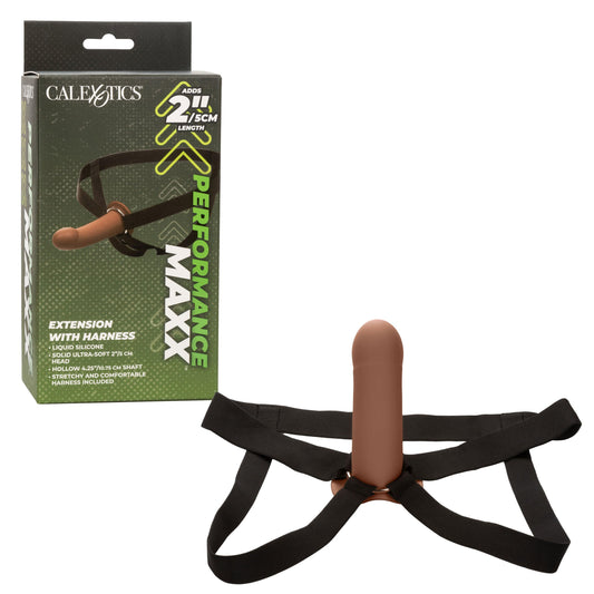 Performance Maxx Extension With Harness - Brown - Love It Wet