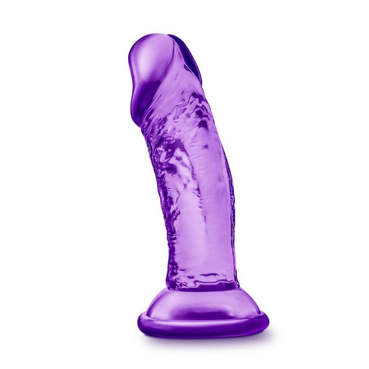 B Yours - Sweet n' Small 4 Inch Dildo With Suction Cup - Purple - Love It Wet