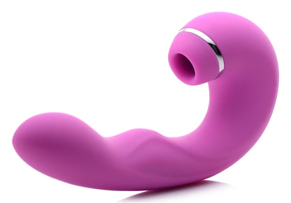 Shegasm 5 Star 10x Tapping G-Spot Vibe With Suction - Pink - Love It Wet