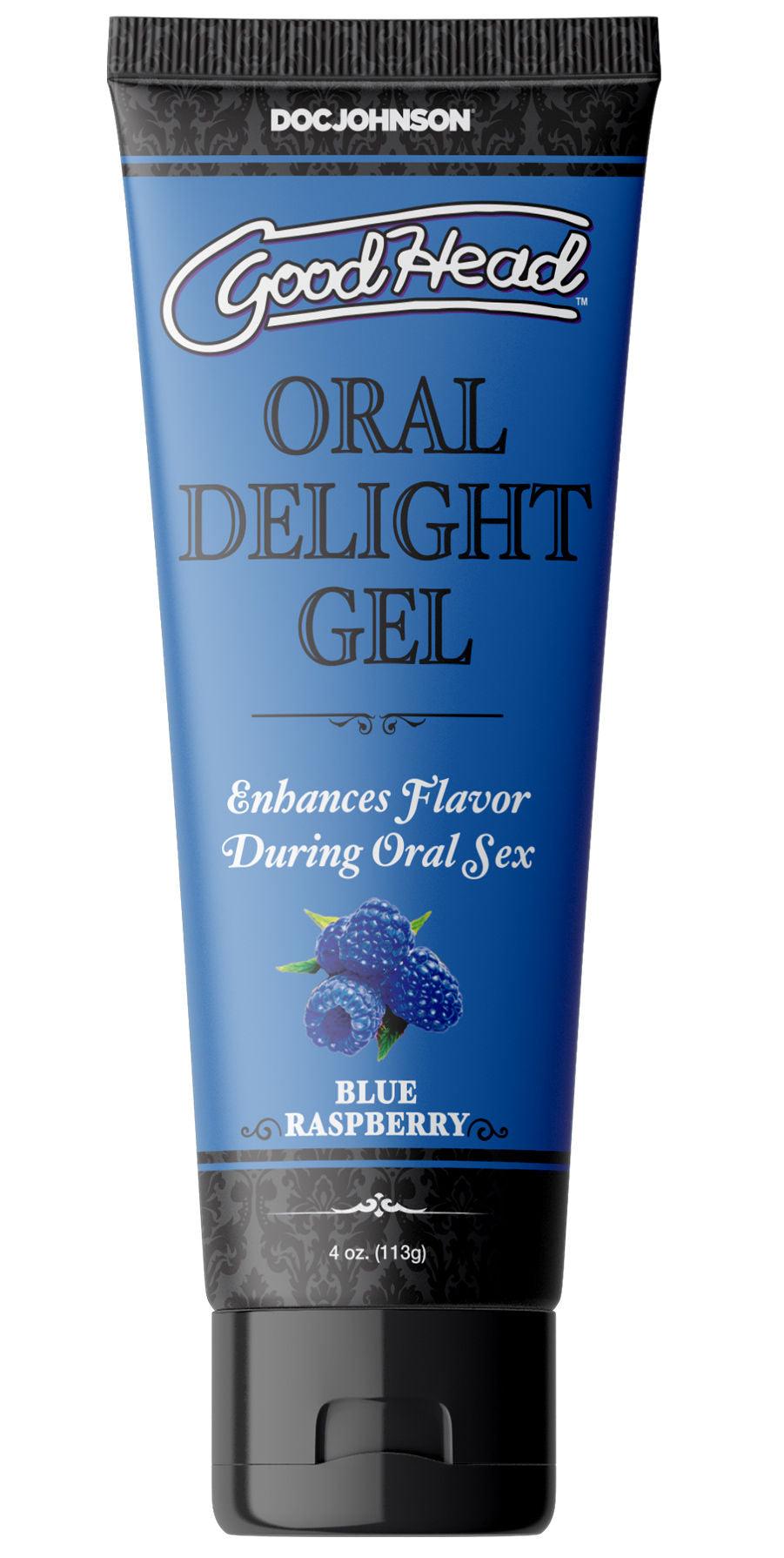 Goodhead - Oral Delight Gel - Blue Raspberry - 4 Oz. - Love It Wet