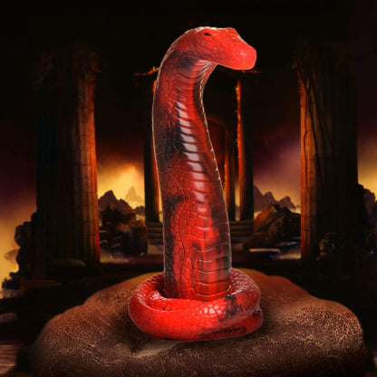 King Cobra King Cobra Silicone Dildo - Red - Love It Wet