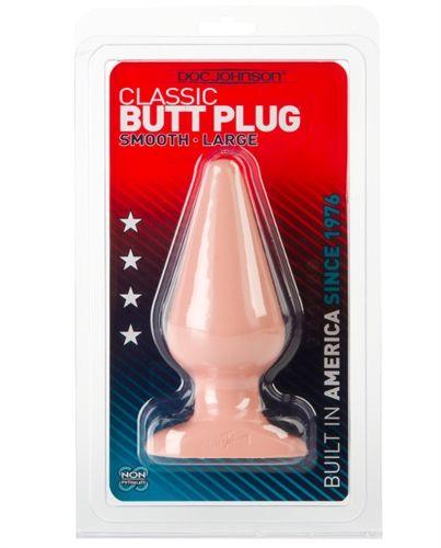 Classic Butt Plug Smooth - Large - White - Love It Wet