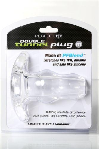 Double Tunnel Plug Medium - Clear - Love It Wet