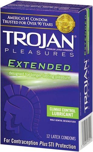 Trojan Pleasures Extended Pleasure - 12 Pack - Love It Wet