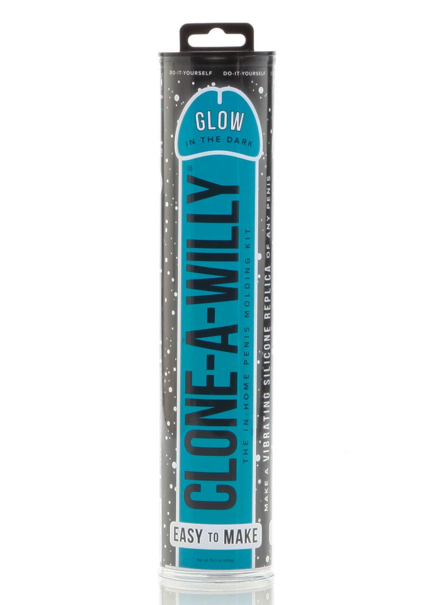 Clone-a-Willy Glow-in-the-Dark Kit - Blue - Love It Wet