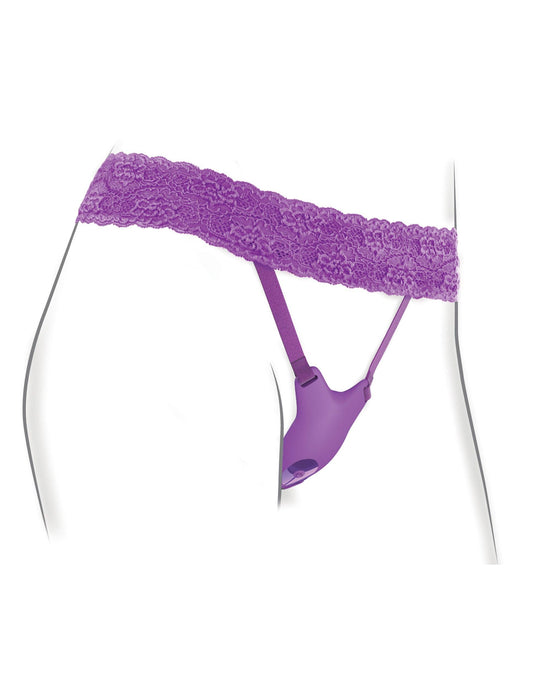 Fantasy for Her Ultimate G-Spot Butterfly Strap-on - Purple - Love It Wet