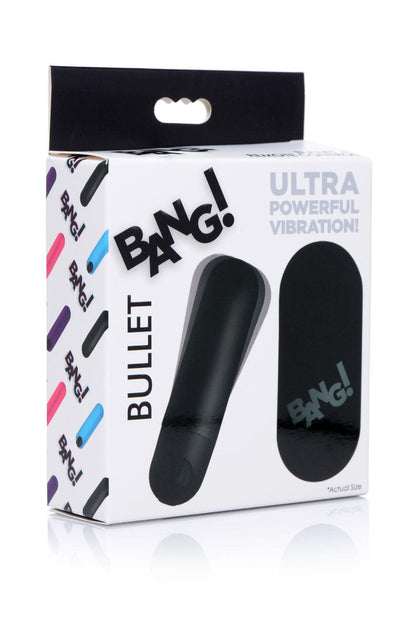 Bang Vibrating Bullet With Remote Control - Black - Love It Wet