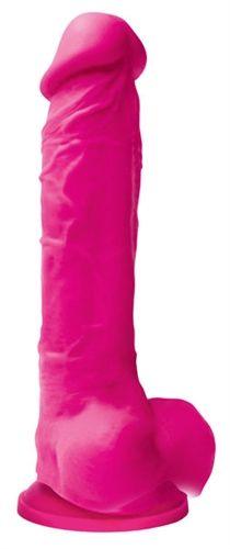 Colours Pleasures - 8 Inch Dildo - Pink - Love It Wet