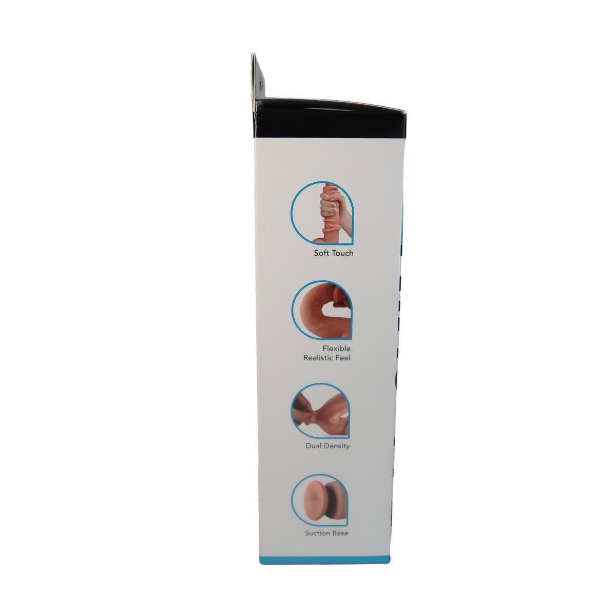 Get Lucky 9 Inch Real Skin Dong - Light Brown - Love It Wet