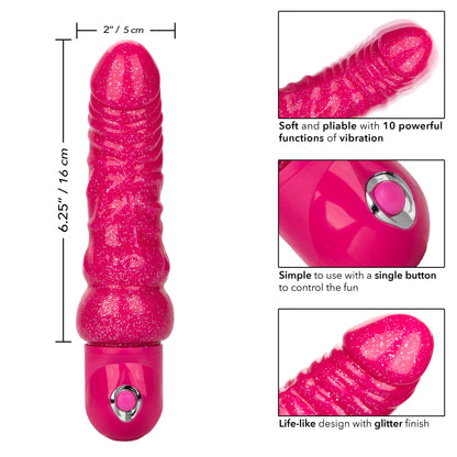 Naughty Bits Lady Boner Bendable Personal Vibrator - Love It Wet