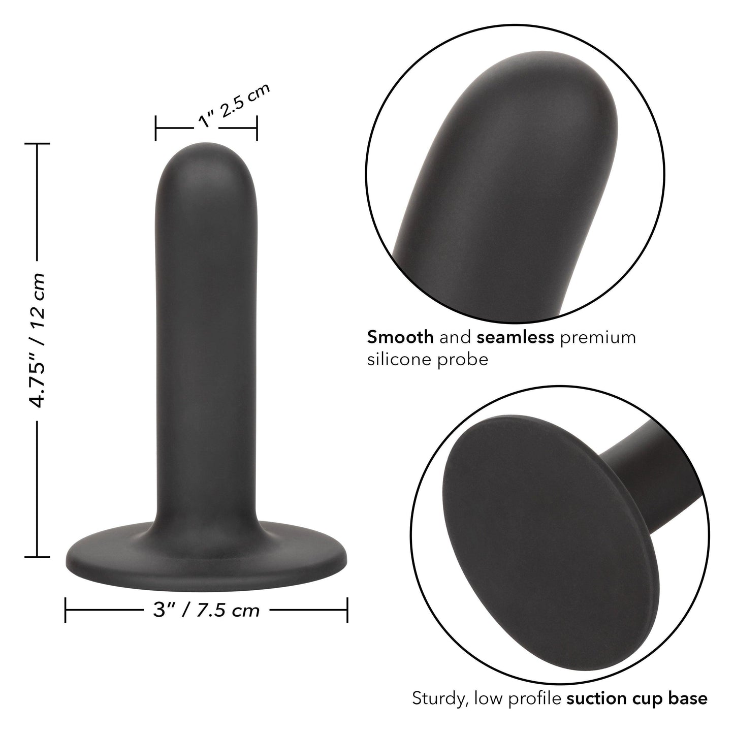 Boundless Slim - 4.5 Inch - Black - Love It Wet