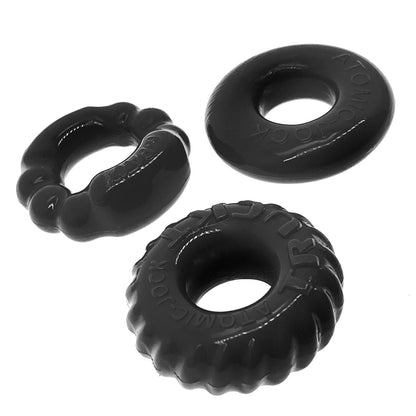 Bonemaker 3-Pack Boner Rings - Black - Love It Wet