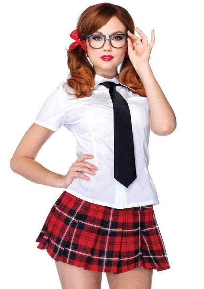 Private School Sweetie Costume - Small - White / Red - Love It Wet