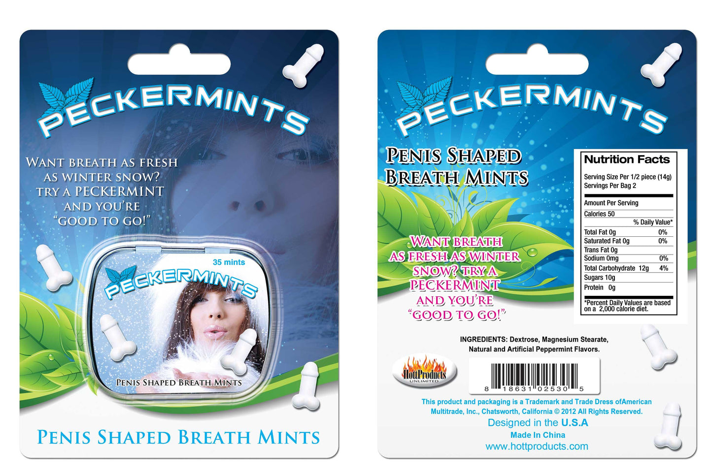 Peckermints - Blister Card - Love It Wet