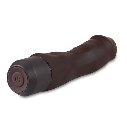 Dr. Skin Silicone Dr. Steve - 7 Inch Vibrating Dildo - Brown - Love It Wet