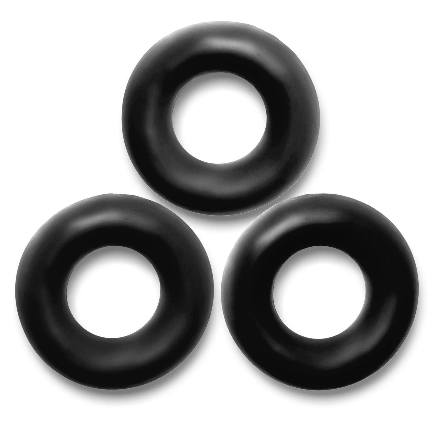 Fat Willy 3-Pack Jumbo C-Rings - Black - Love It Wet