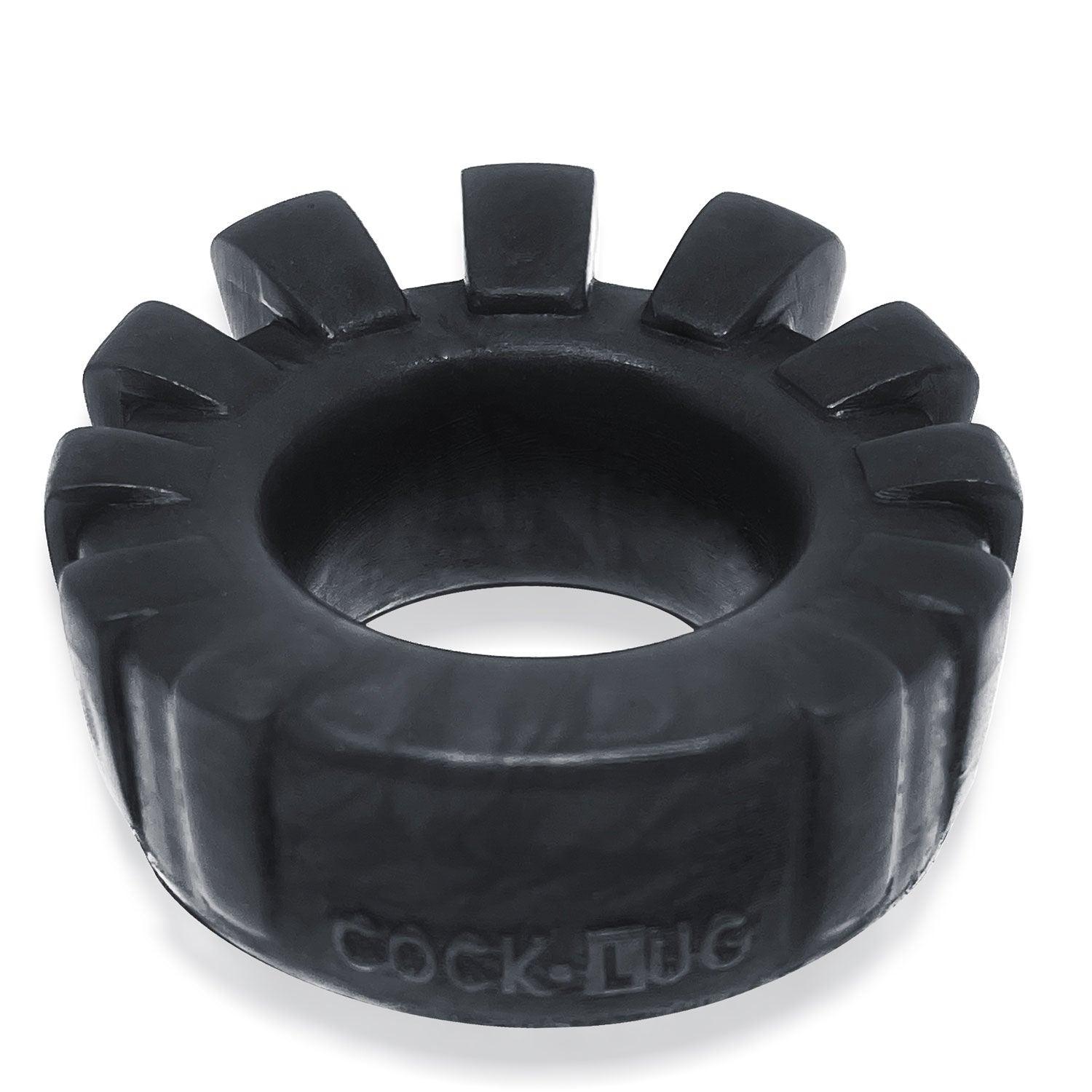 Cock-Lug Lugged Cockring - Black - Love It Wet