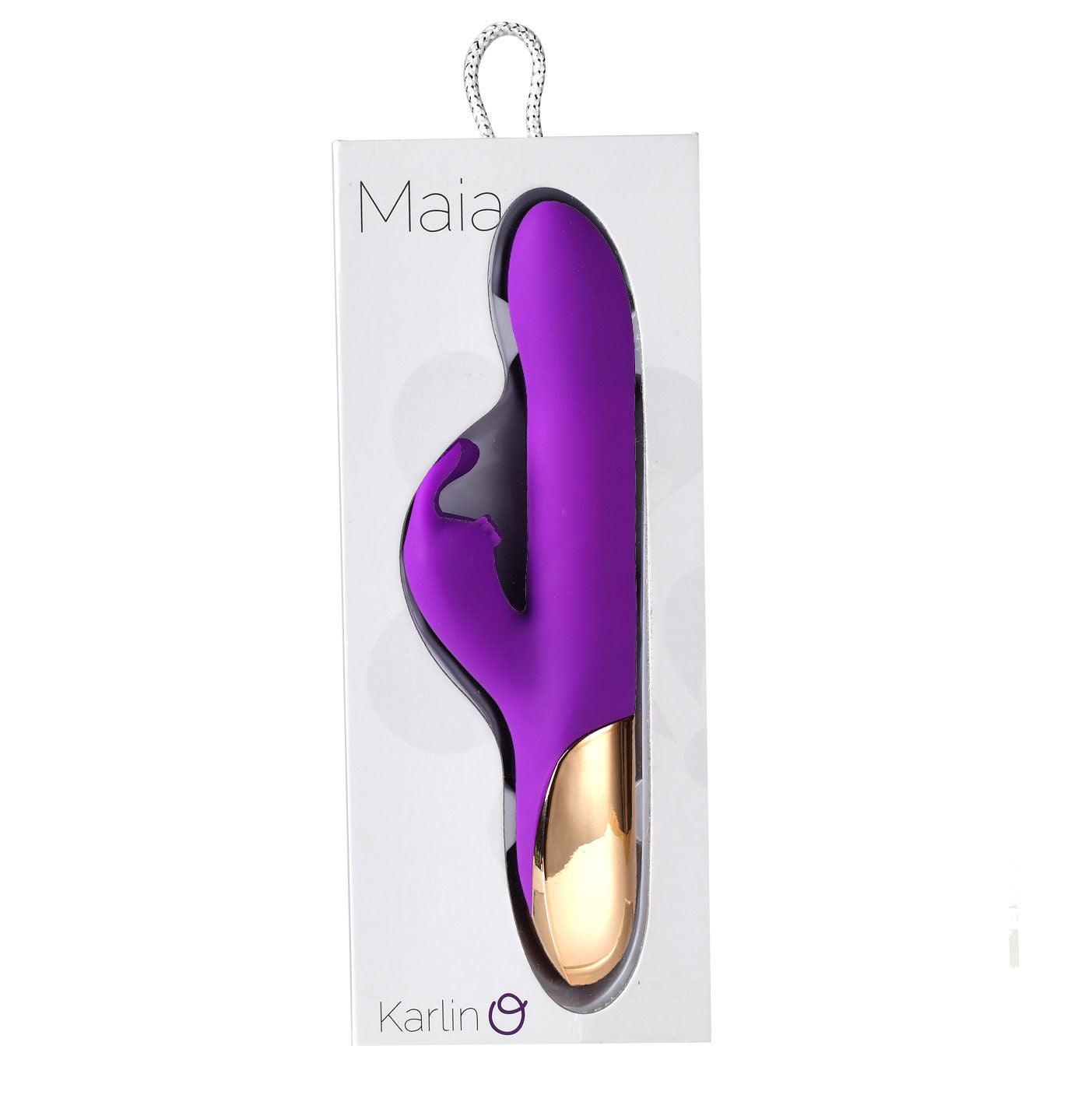 Karlin USB Rechargeable 10-Function Rabbit Vibrator - Purple - Love It Wet