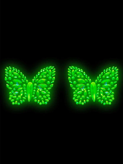 Chrysalis Sticker Nipple Pasties - Glow in the Dark - Love It Wet