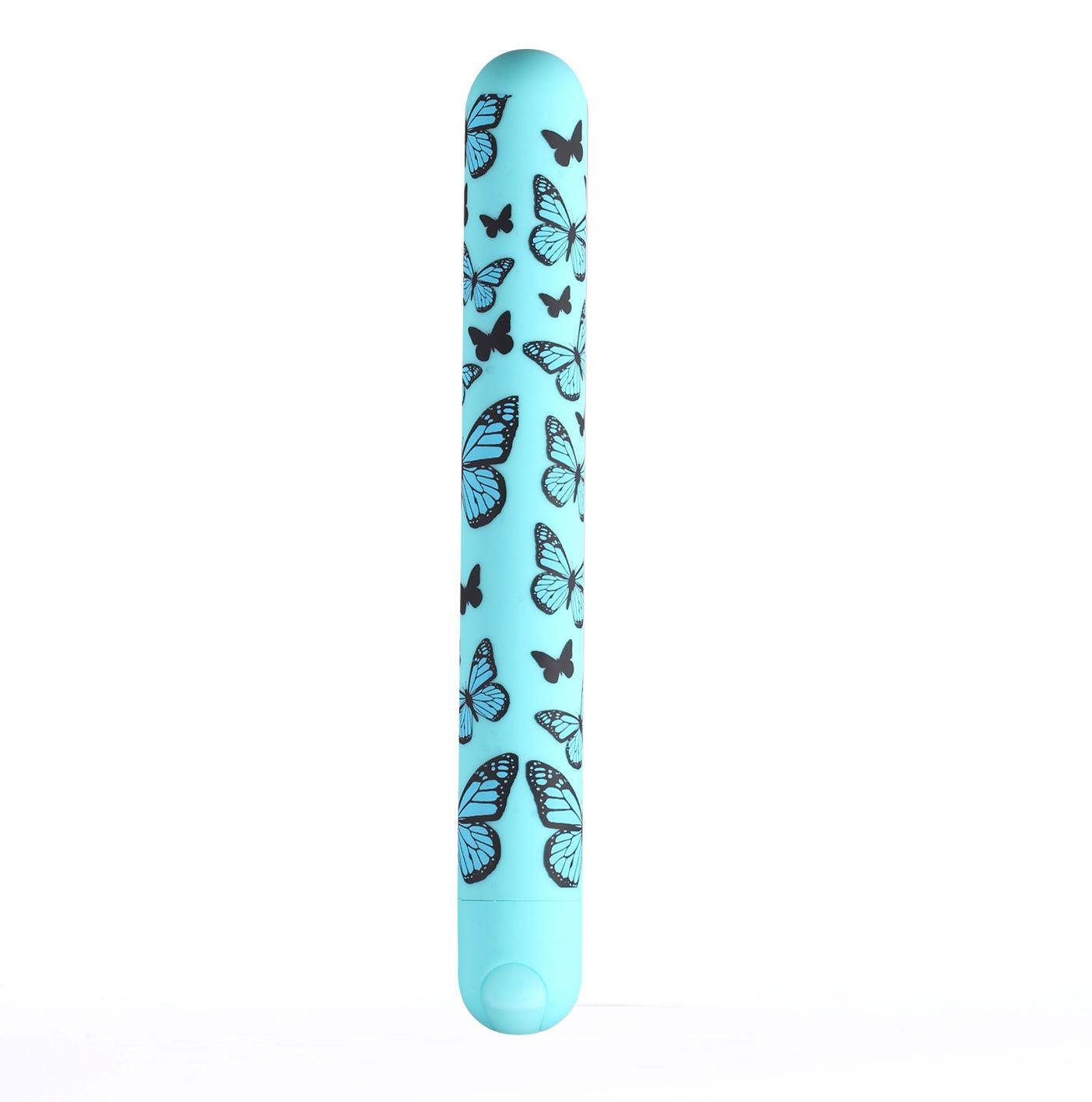 Monarch X-Long Butterfly Print Bullet - Blue - Love It Wet