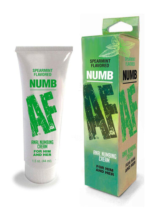 Numb Af- Spearmint Flavored Anal Numb Cream - 1.5 Oz (44 ml) - Love It Wet