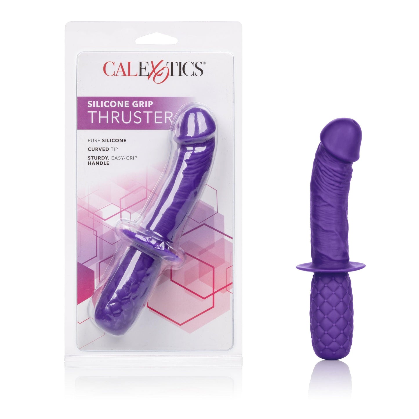 Silicone Grip Thruster - Purple - Love It Wet