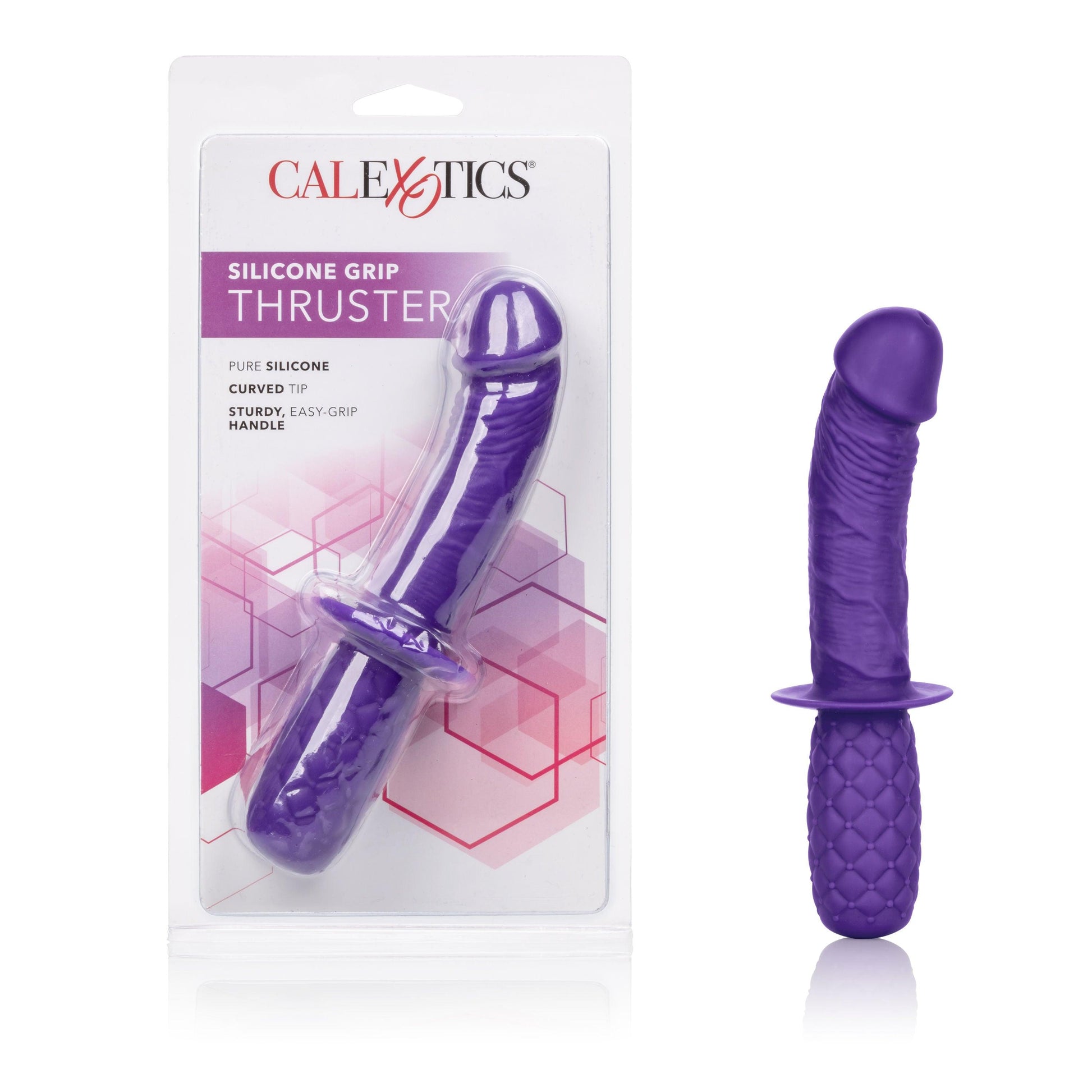 Silicone Grip Thruster - Purple - Love It Wet