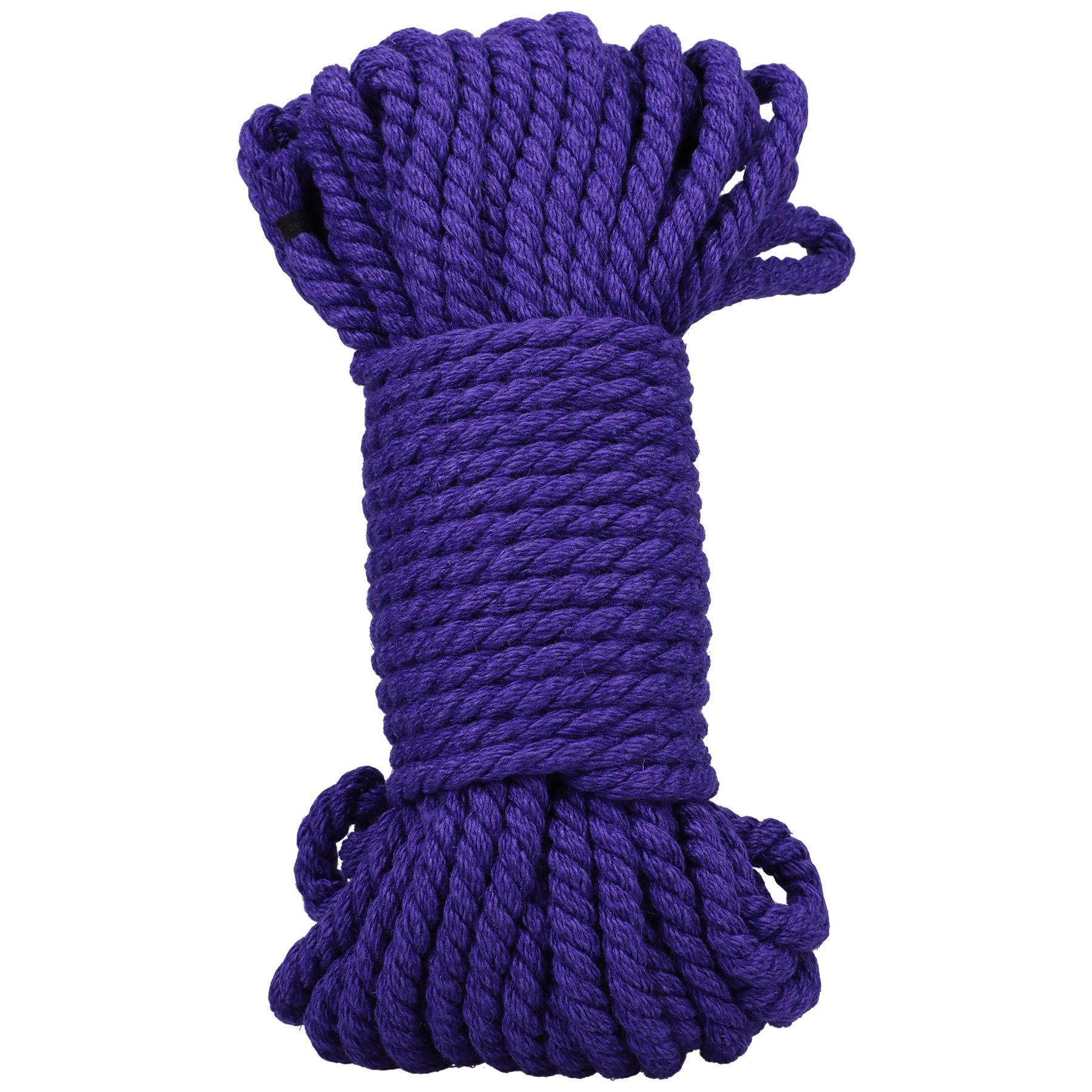 Merci - Bind and Tie - 6mm Hemp Bondage Rope - 50 Feet - Violet - Love It Wet