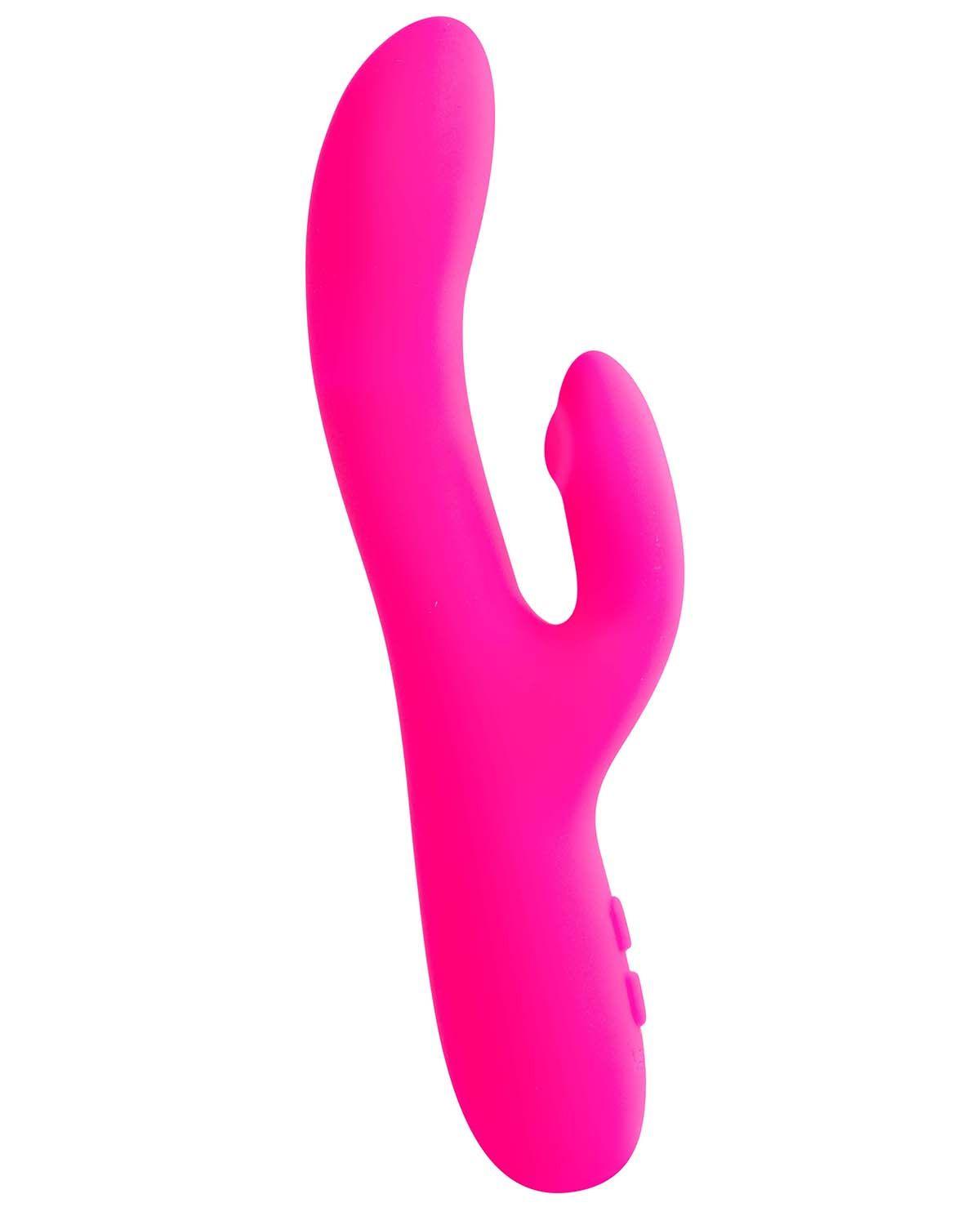 Rockie Dual Rechargeable Vibe - Foxy Pink - Love It Wet