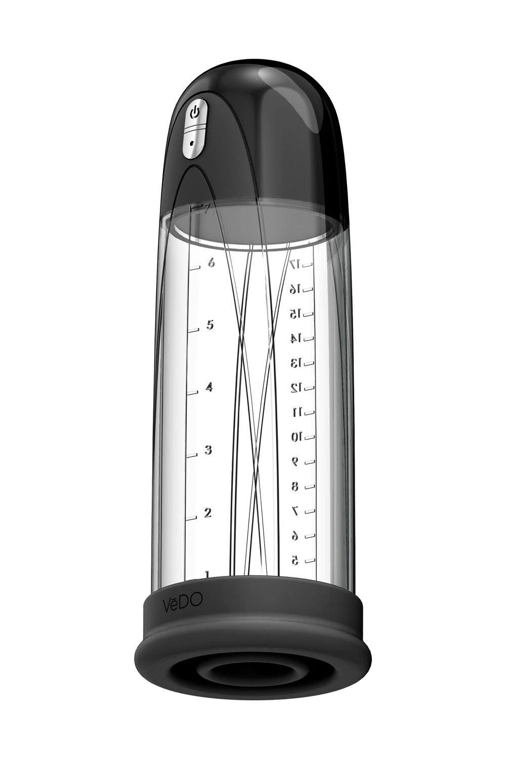 Pump Rechargeable Vacuum Penis - Just Black - Love It Wet