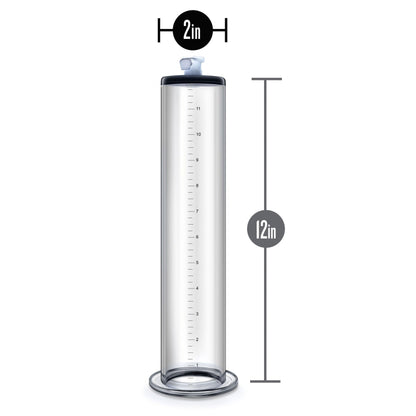 Performance - 12 Inch X 2 Inch Penis Pump Cylinder - Clear - Love It Wet