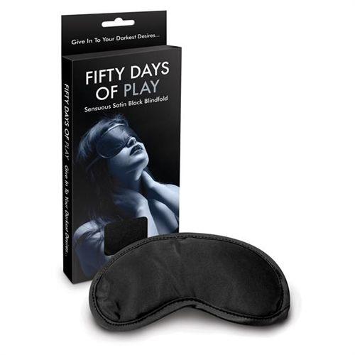 Fifty Days of Play - Blindfold - Black - Love It Wet