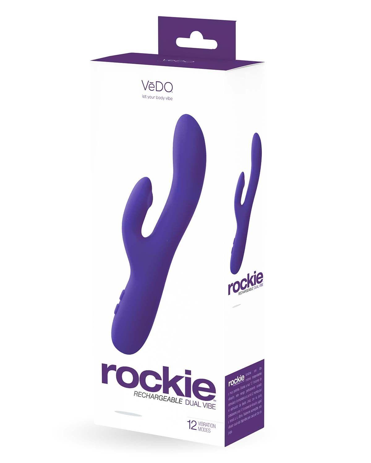 Rockie Dual Rechargeable Vibe - Foxy Pink - Love It Wet