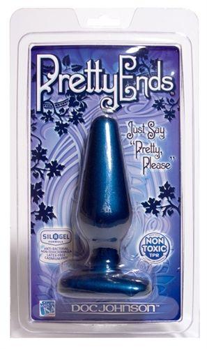 Pretty Ends Iridescent Butt Plugs - Medium - Midnight Blue - Love It Wet