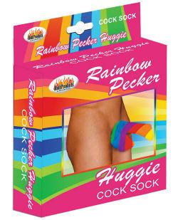 Rainbow Pecker Huggie Sock - Love It Wet