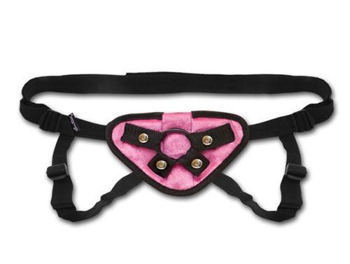 Pink Velvet Strap-on Harness - Love It Wet