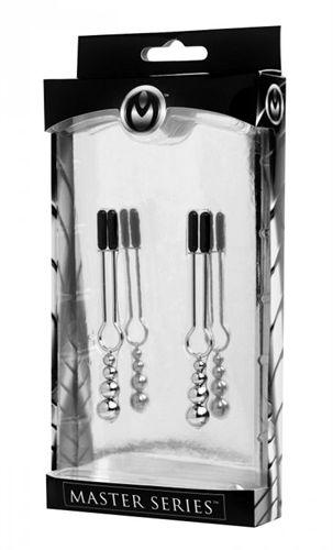 Adorn Triple Bead Nipple Clamp Set - Love It Wet