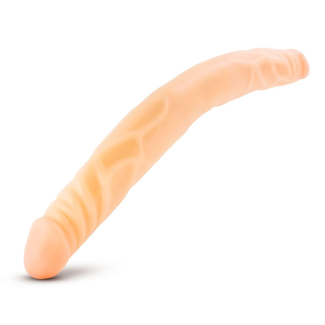 B Yours 14 Inch Double Dildo - Beige - Love It Wet