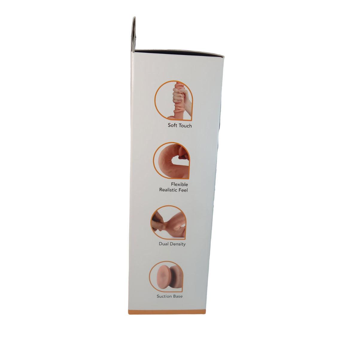 Get Lucky 7.5 Inch Real Skin Dildo - Dark Brown - Love It Wet