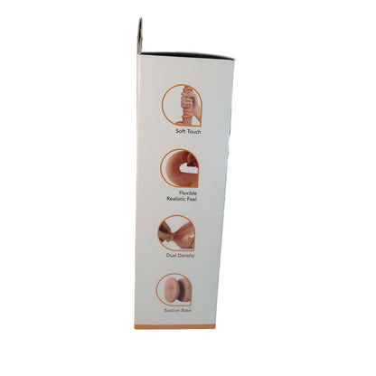 Get Lucky 7.5 Inch Real Skin Dildo - Dark Brown - Love It Wet